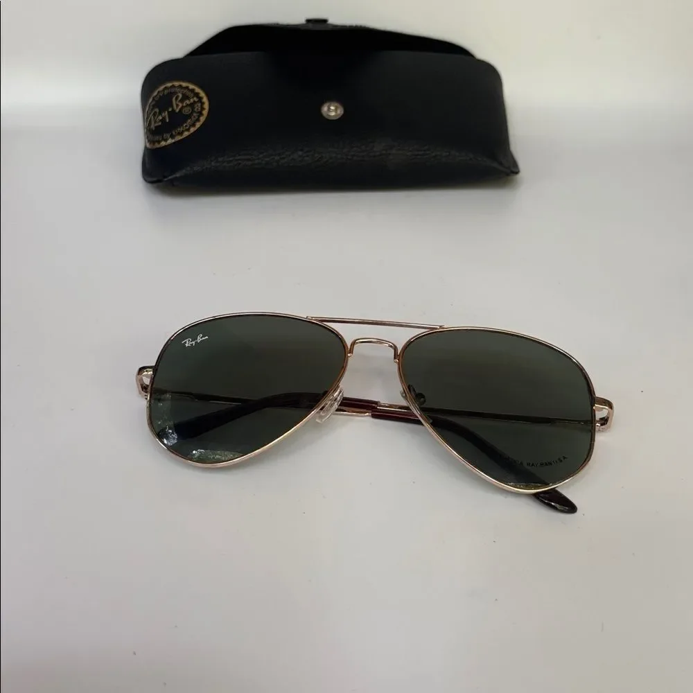 Original Rare Ray Ban 1980’s Gold Frame Aviators R3485MXGL / Hand Polish